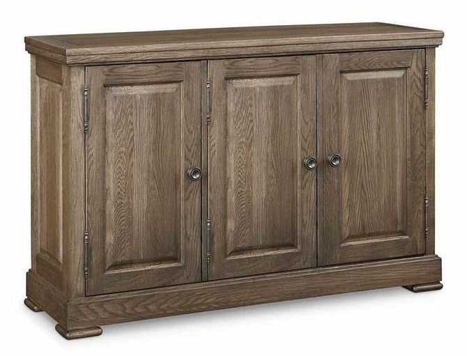Bassett 4121-0309 Hawkins Oak Four Door Huntboard