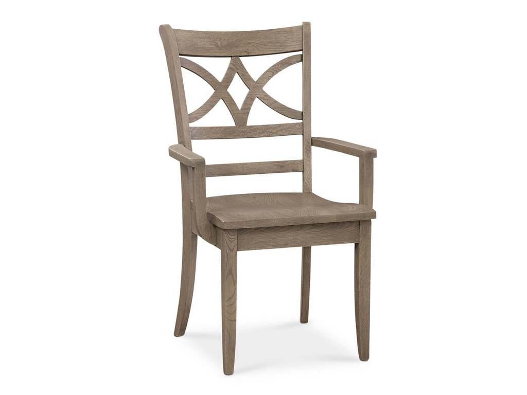 Bassett 4121-1000DB Merrill Oak Arm Chair Bassett 4121-1000DB Merrill Oak Arm Chair