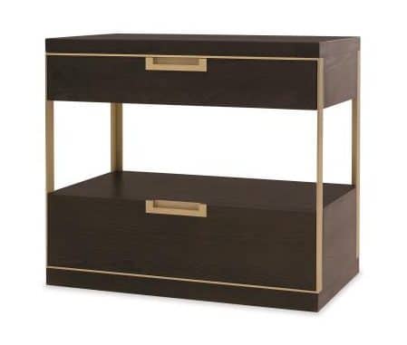 Century Furniture CA3-222 Cadence Two Drawer Nightstand Mocha Century Furniture CA3-222 Cadence Two Drawer Nightstand Mocha