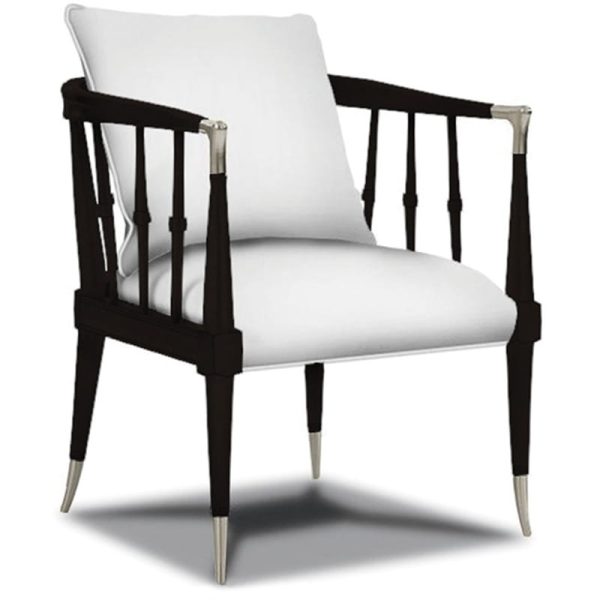 Caracole uph-chawoo-54L Black Beauty Leather Chair