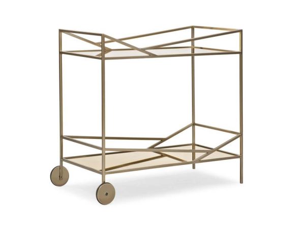 Caracole M101-419-513 Modern Edge Vector Bar Cart Bar