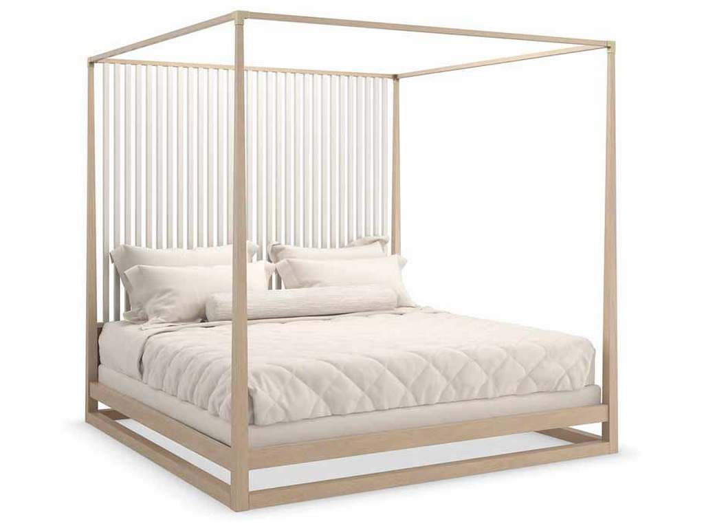 Caracole CLA-022-122 Caracole Classic Pinstripe Light King Bed Caracole CLA-022-122 Caracole Classic Pinstripe Light King Bed