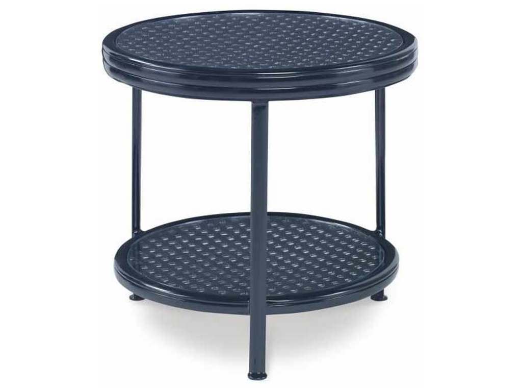Century AE-D41-81 Augustine Metal Side Table with Tempered Glass