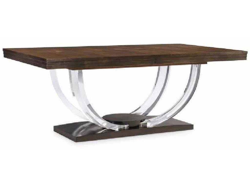 Century 559-305-A Omni Large Rectangular Dining Table Acrylic Base