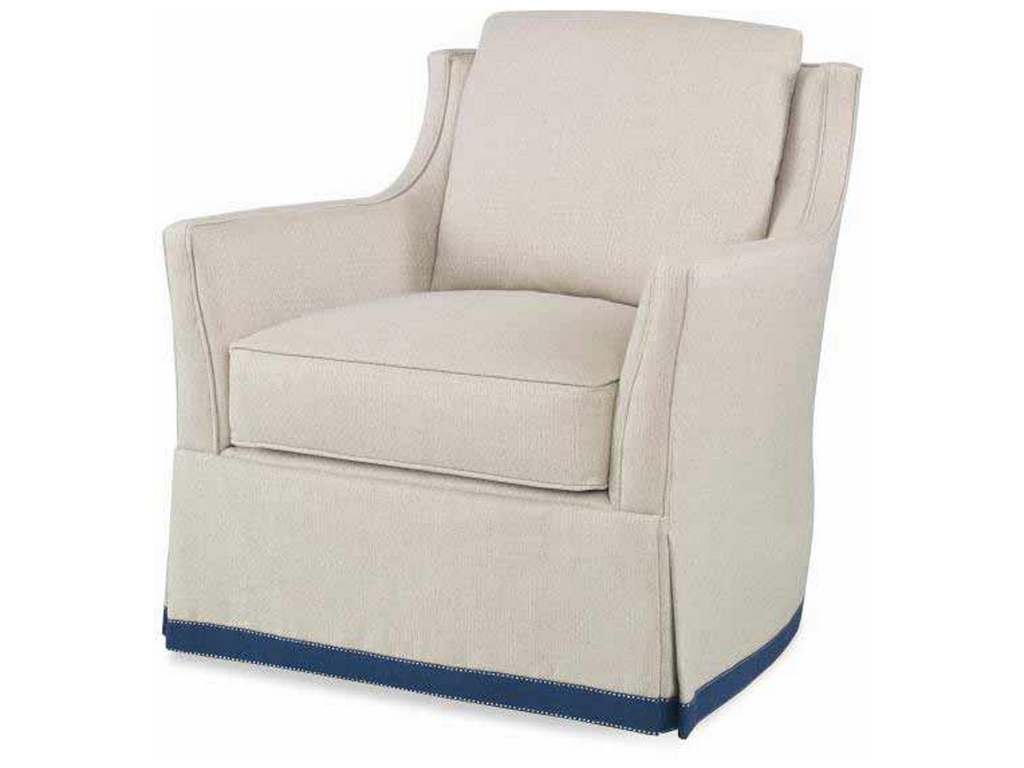 Century 11-2114SKS Eyre Skirted Swivel Chair