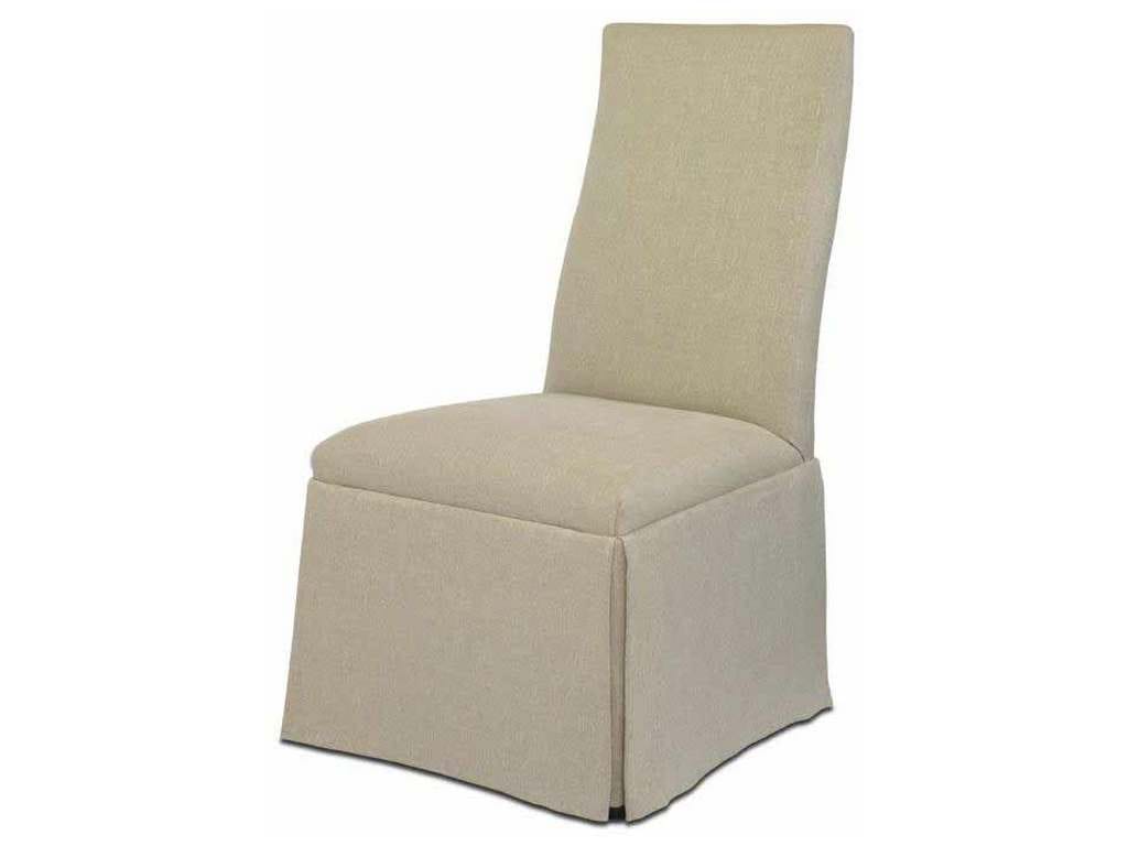 Century 3371-1C Chandler Curved Back with Straight Top Hostess Chair with Casters