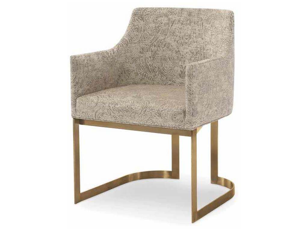 Century 3388A-2 Copenhagen Brass Arm Chair