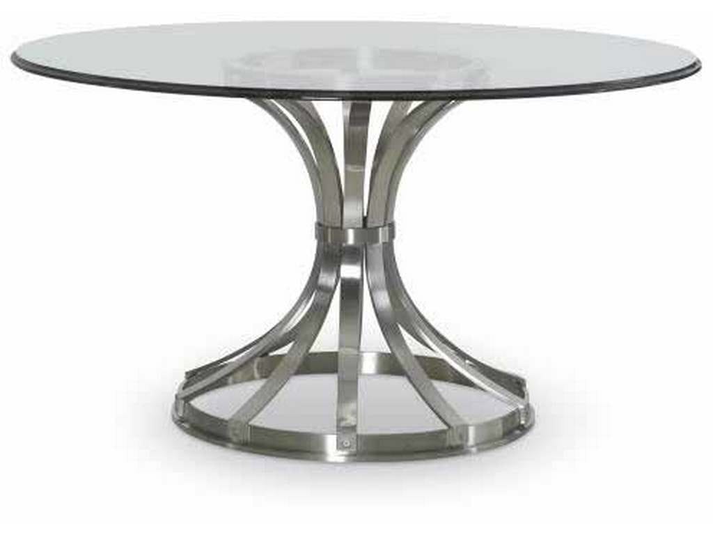 Century 78E-804B Metal Dining Table Base For Glass Top