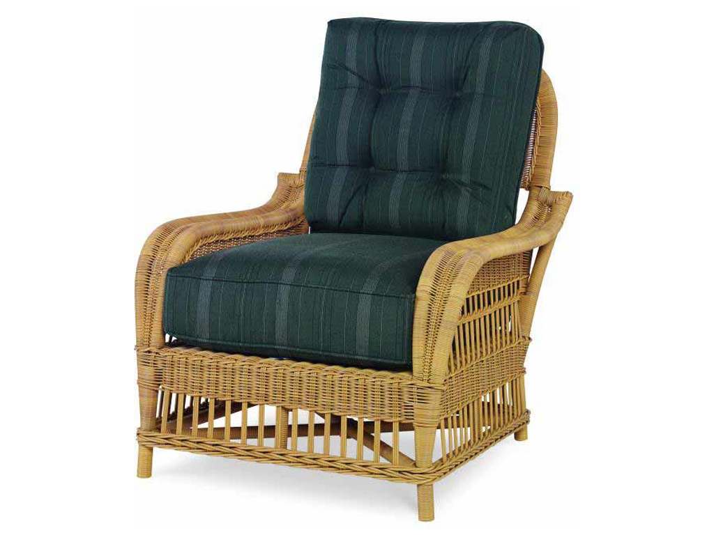 Century AE-D40-12B-NT Mainland Wicker Lounge Chair with Button Back