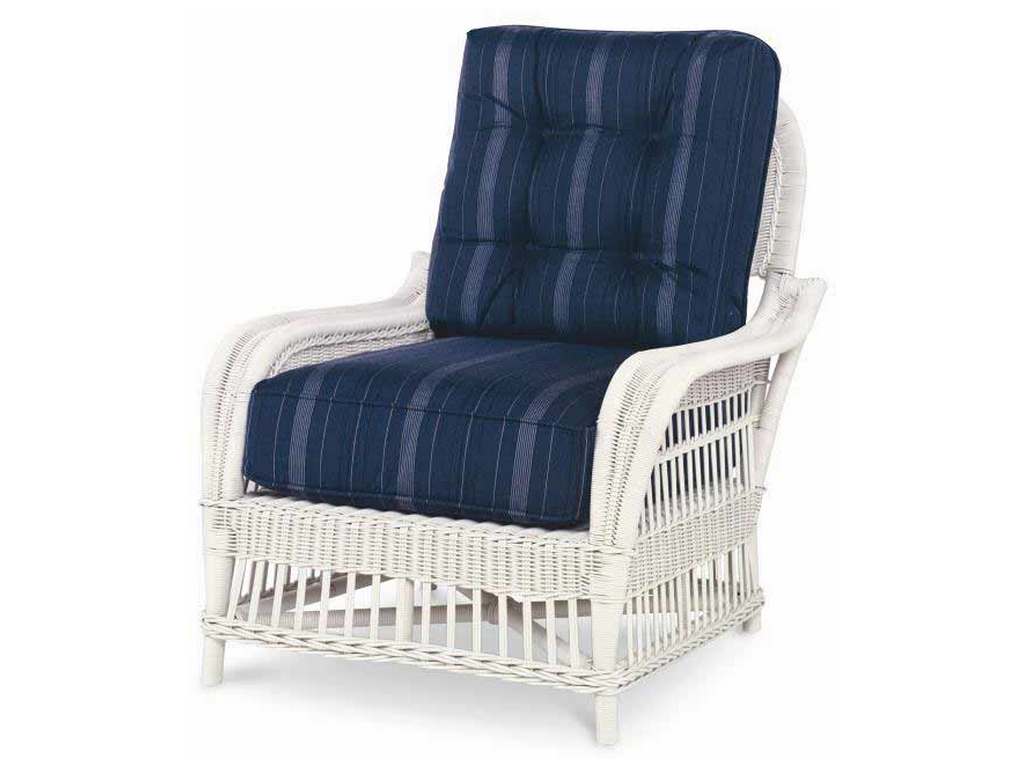 Century AE-D40-12B Mainland Wicker Lounge Chair with Button Back