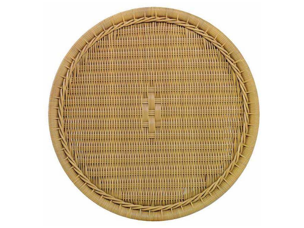 Century AE-D40-83-NT Mainland Wicker Side Table with Tempered Glass Century AE-D40-83-NT Mainland Wicker Side Table with Tempered Glass