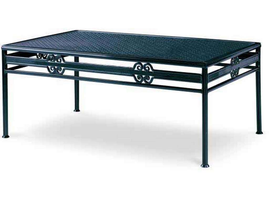 Century AE-D41-86 Augustine Metal Cocktail Table with Tempered Glass