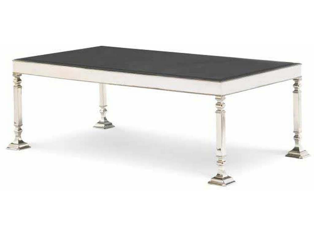 Century AEA-605-1 Heritage Coffee Table With Antiqued Mirror Top