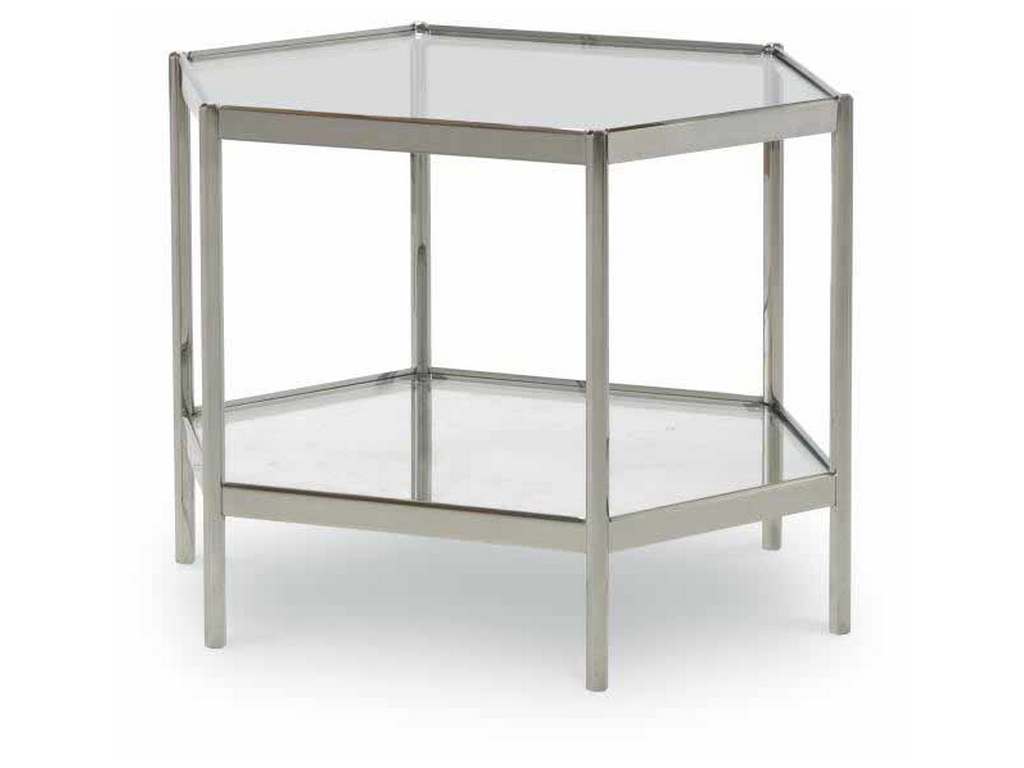 Century AEA-646-1 Dax Side Table With Glass Top