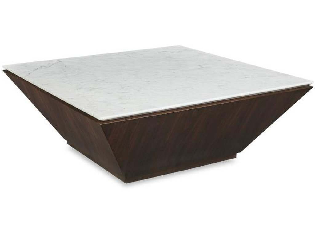 Century C9H-602M Compositions Cocktail Table With Marble Top