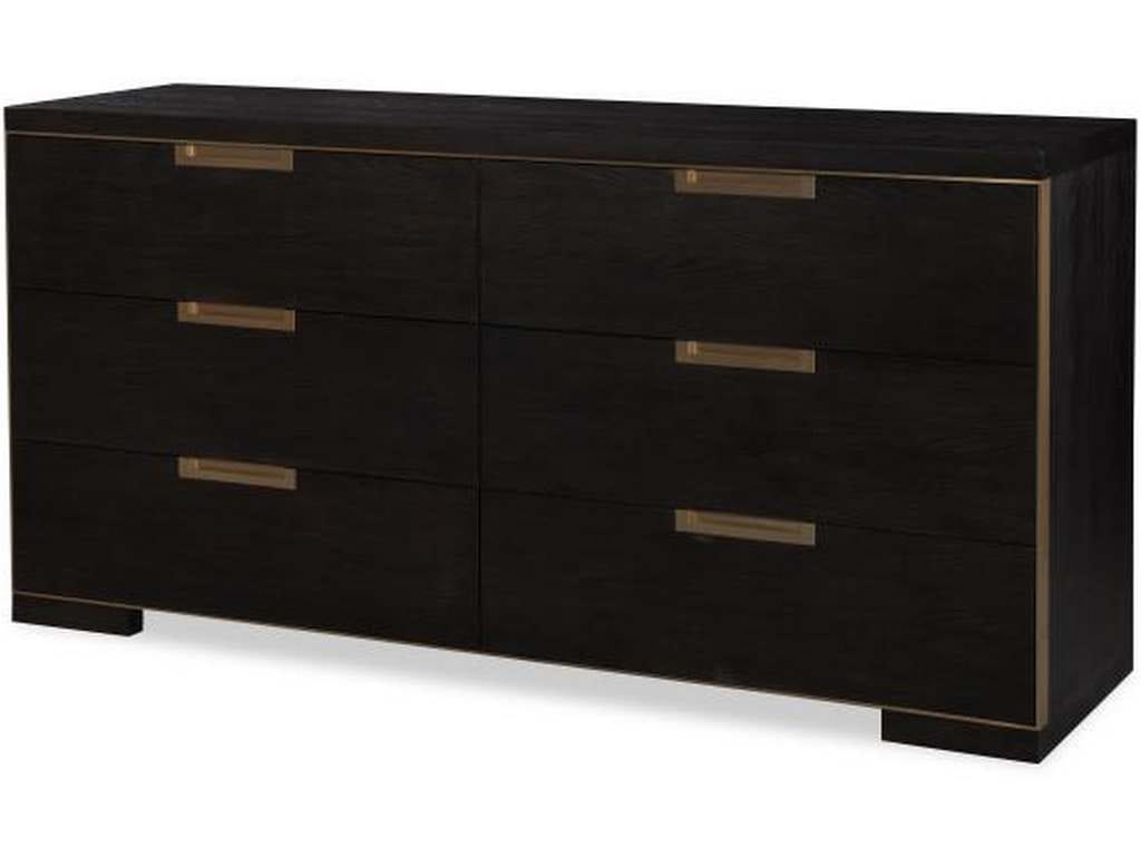 Century Furniture CA3-205 Cadence Six Drawer Dresser Mocha