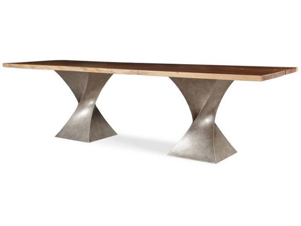 Century CR9-1-108-G-978 Details Live Edge Guan Slab Dining Table 108 Inch