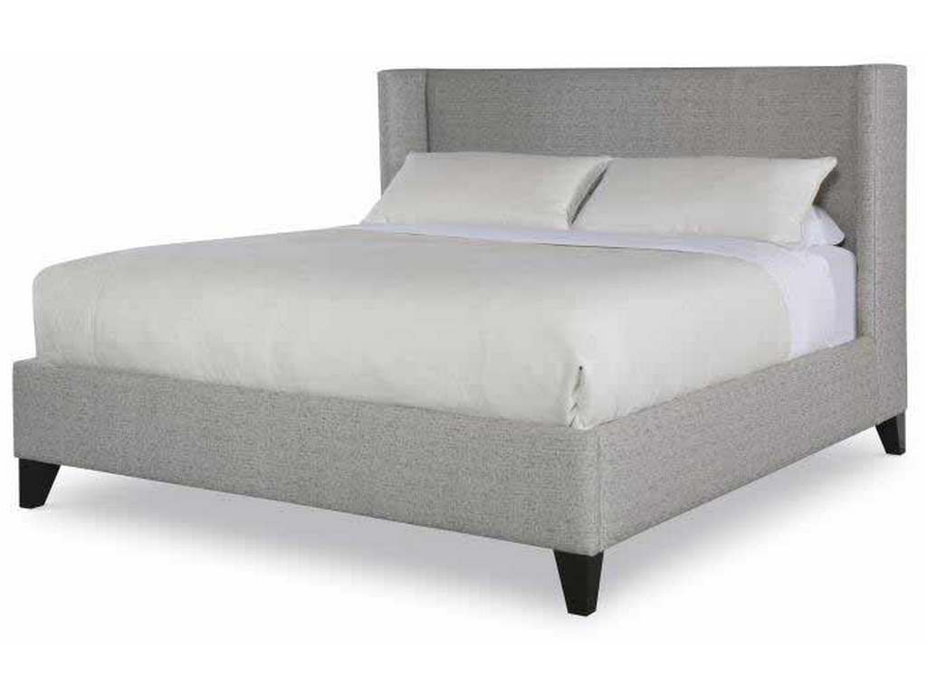 Century CR9-121K Details Wing Bed Fully Upholstered Wing Low Headboard Bed King Size