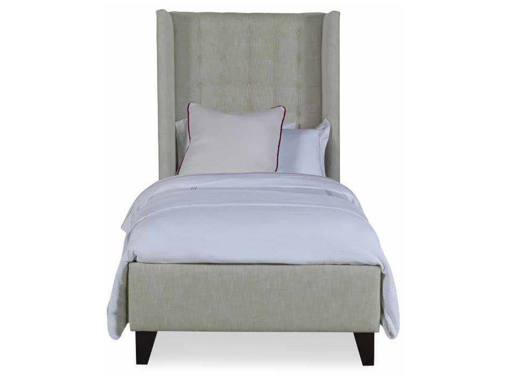 Century CR9-122T Details Wing Bed Fully Upholstered Wing Medium Headboard Bed Twin Size Century CR9-122T Details Wing Bed Fully Upholstered Wing Medium Headboard Bed Twin Size