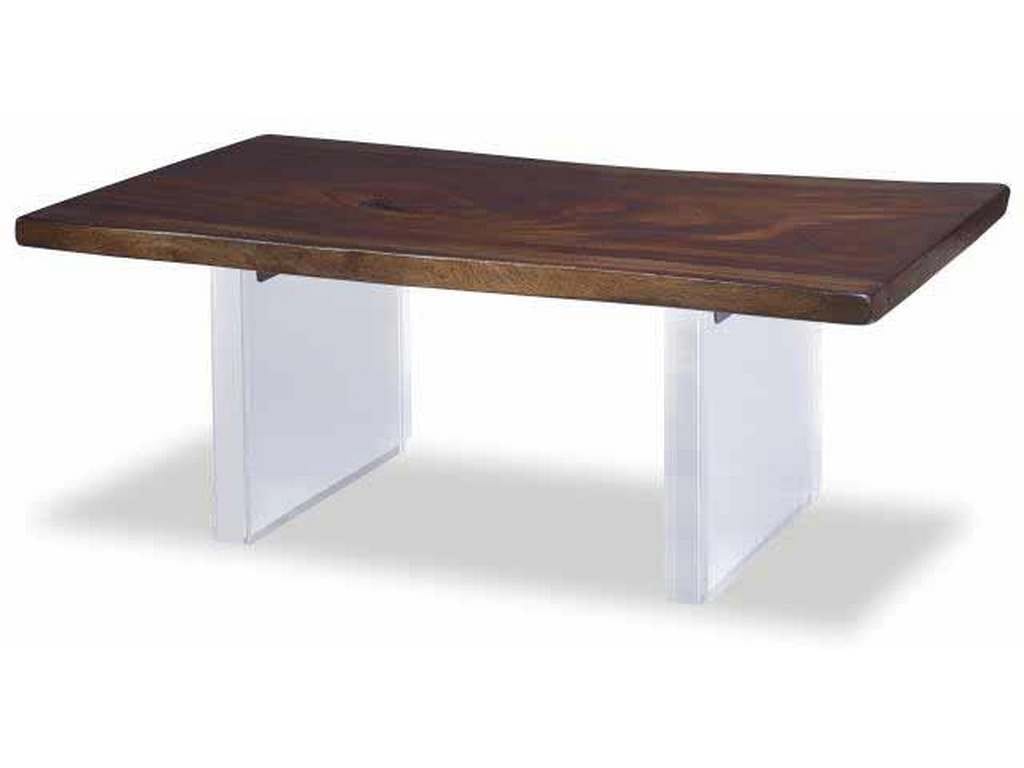 Century CR9-2-72-G-925 Details Live Edge 72 inch Guan Slab Cocktail Acrylic Base