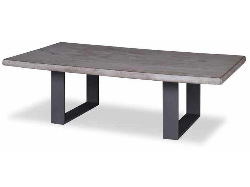 Century CR9-2-72-G-921 Details Live Edge 72 inch Guan Slab Cocktail Oiled Bronze Strap Base