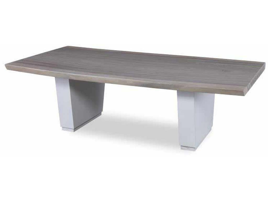 Century CR9-2-72-G-926 Details Live Edge 72 inch Guan Slab Cocktail Veneered Maple Base