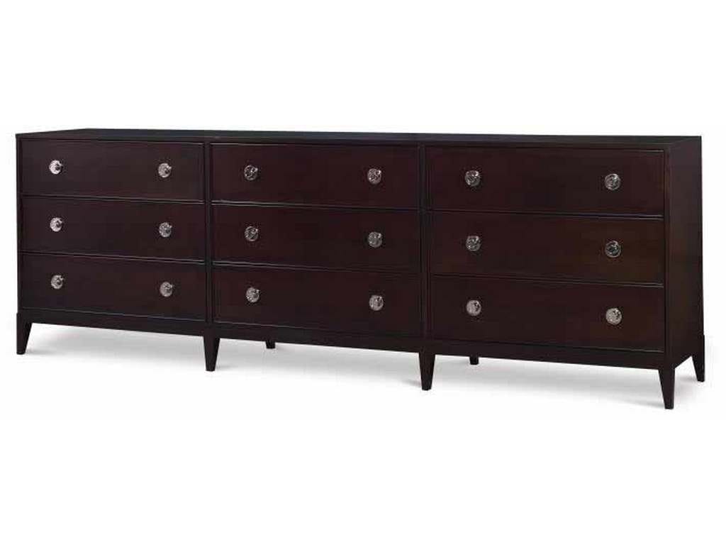 Century CR9-208-1 Details Nine Drawer Low Dresser