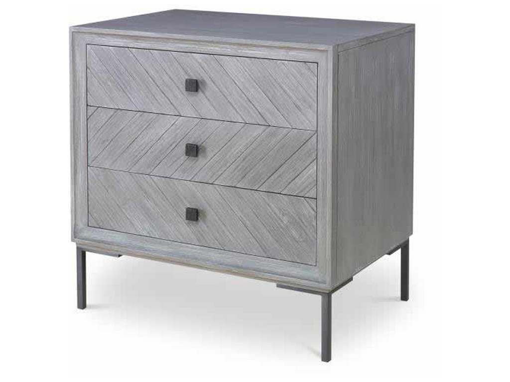Century CR9-232 Details Three Drawer Small Nightstand