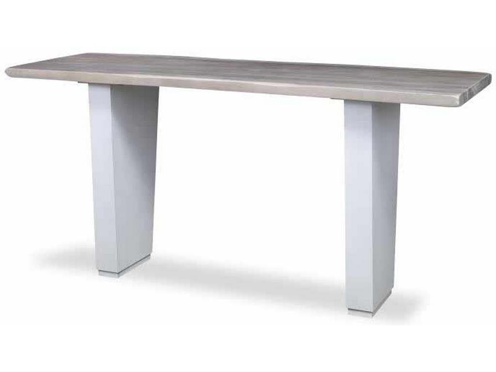 Century CR9-3-72-G-946 Details Live Edge 72 inch Guan Slab Console Veneered Maple Base