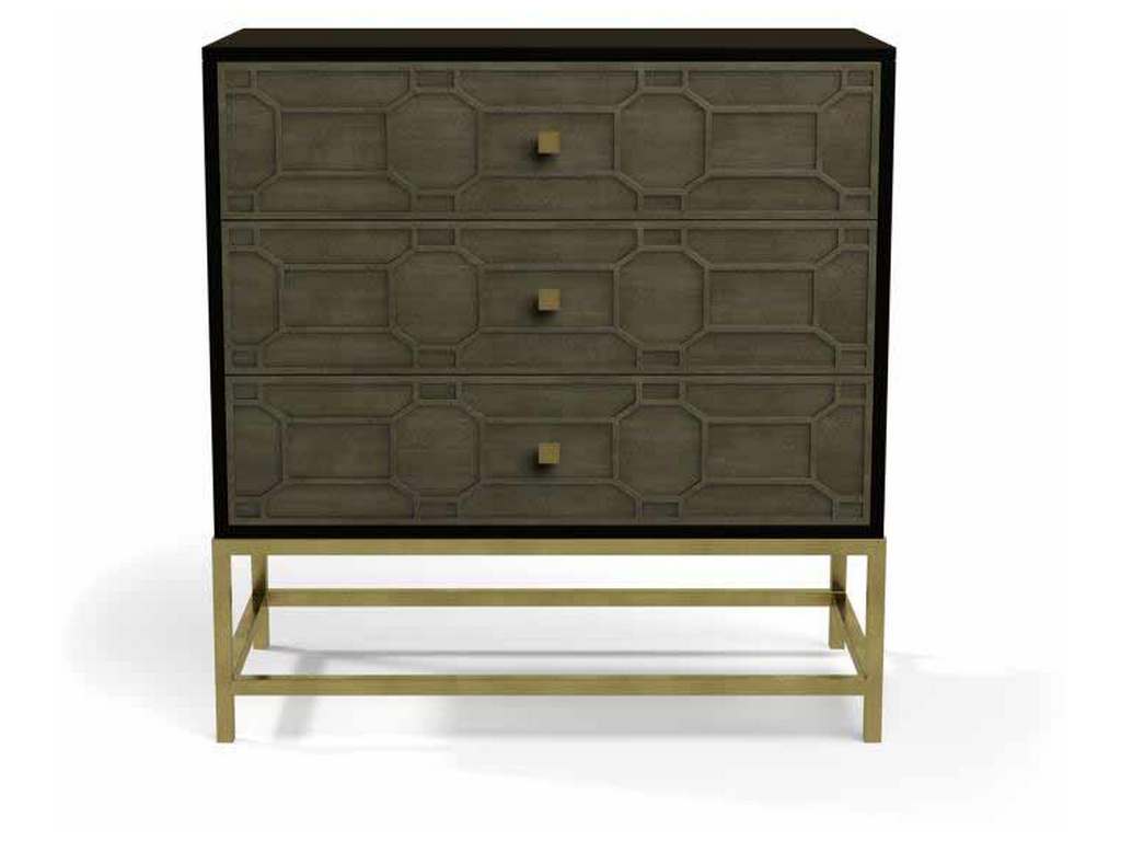Century CR9-412 Details Three Drawer Tall Chest