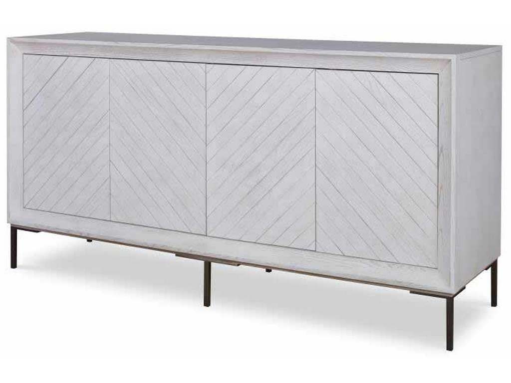 Century CR9-501 Details Case Four Door Wood Front Low Credenza