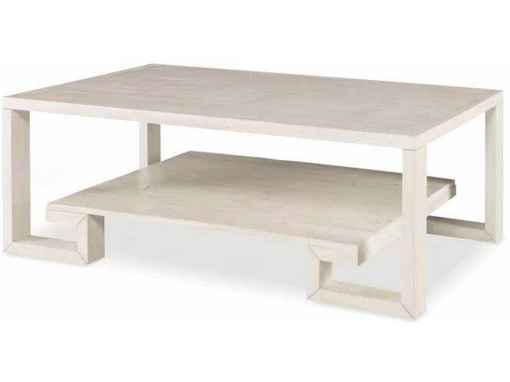 Century CT1003-PN Greek Key Cocktail Table Peninsula