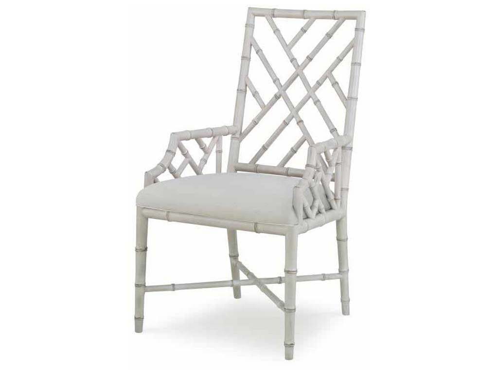 Century CT2008A-AW-FL Brighton Arm Chair Antique White Flax