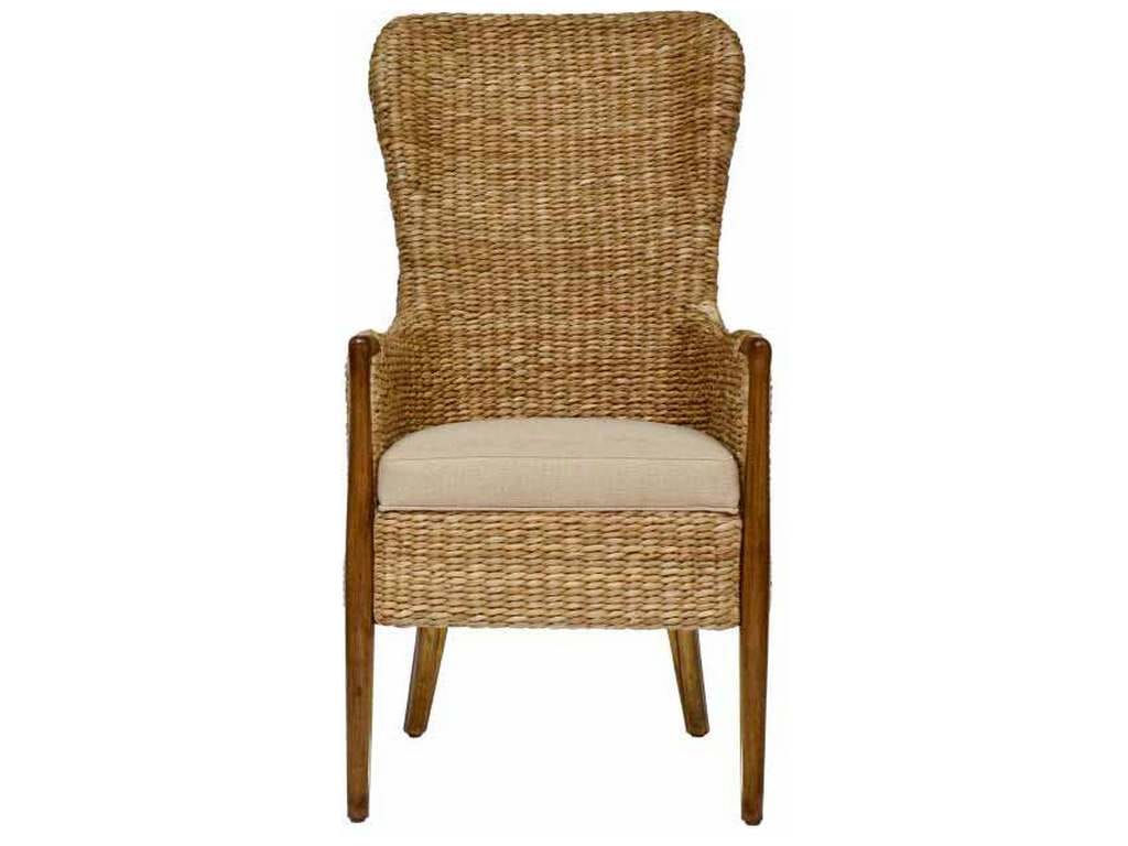 Century CT2017-FL Seagrass Dining Chair Flax