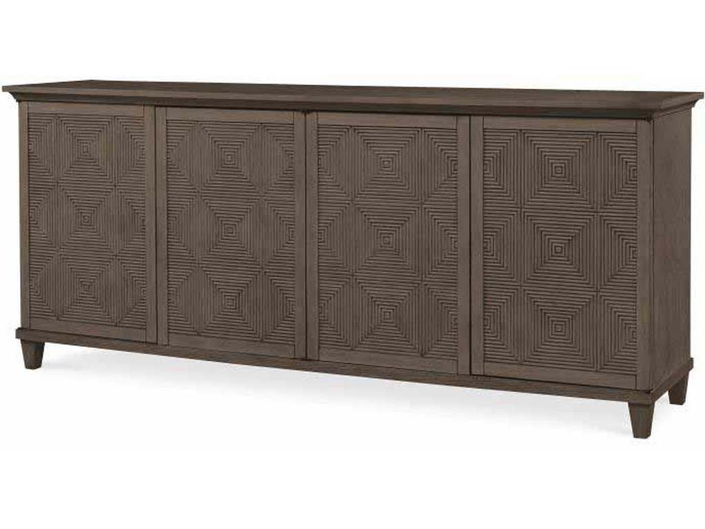 Century CT2039-MK Catalina 4 Door Credenza Mink Grey