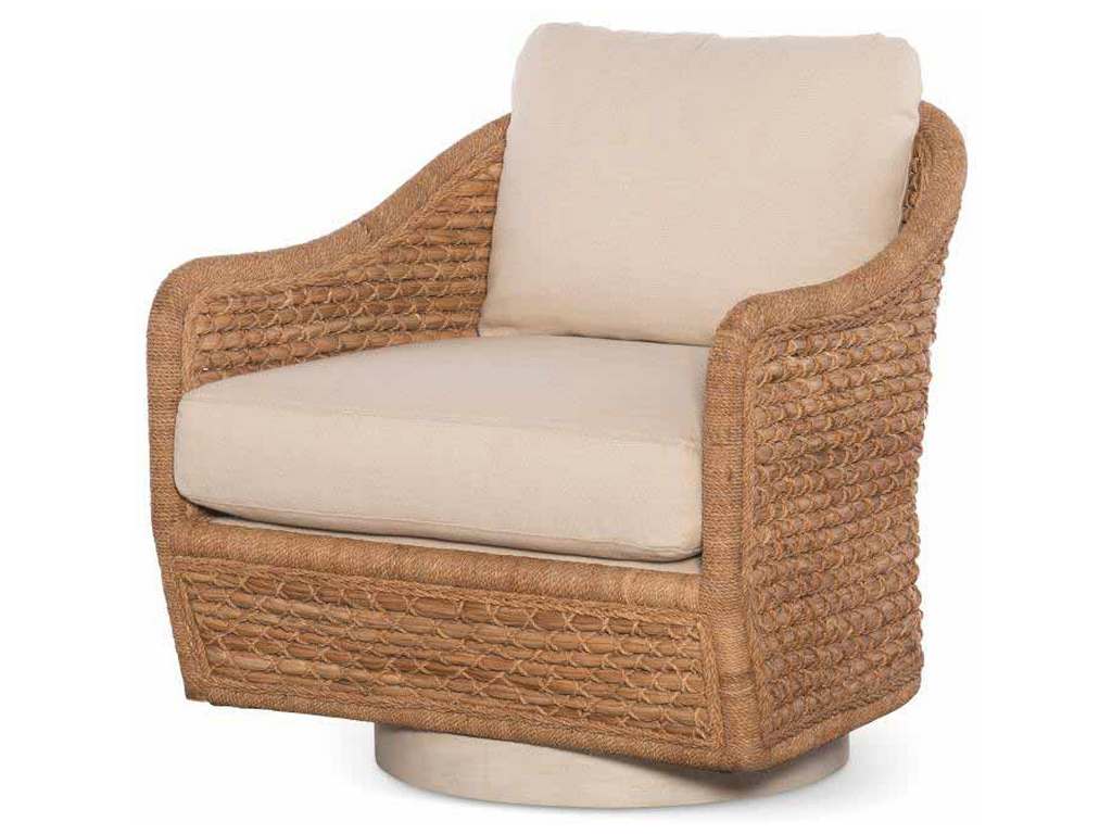Century CT2105-NT-FL Pompano Swivel Lounge Chair Natural Flax Century CT2105-NT-FL Pompano Swivel Lounge Chair Natural Flax