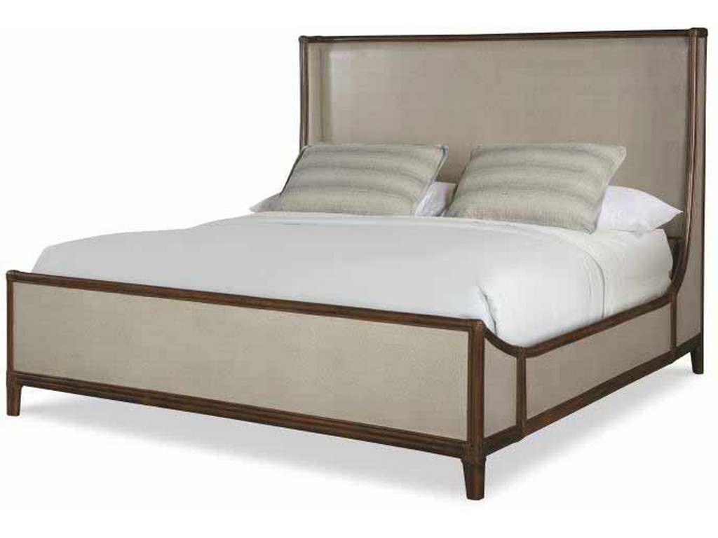 Century CT3007K-DG-FL Canvas King Bed Dove Grey