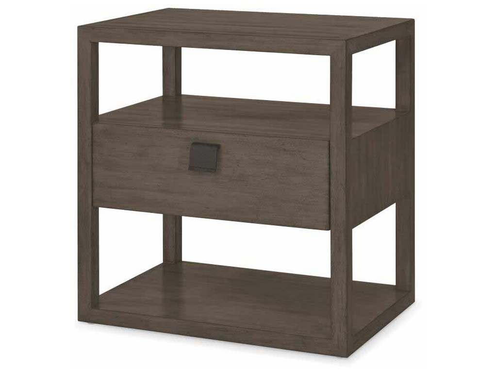 Century CT4017-MK New Haven One Drawer Nightstand Mink Grey