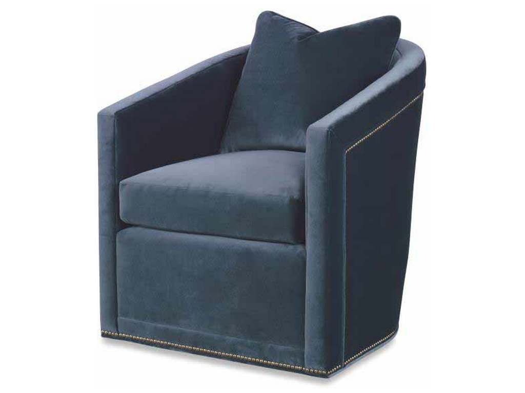 Century Furniture LTD5257-8 Gerard Swivel Barrel Chair