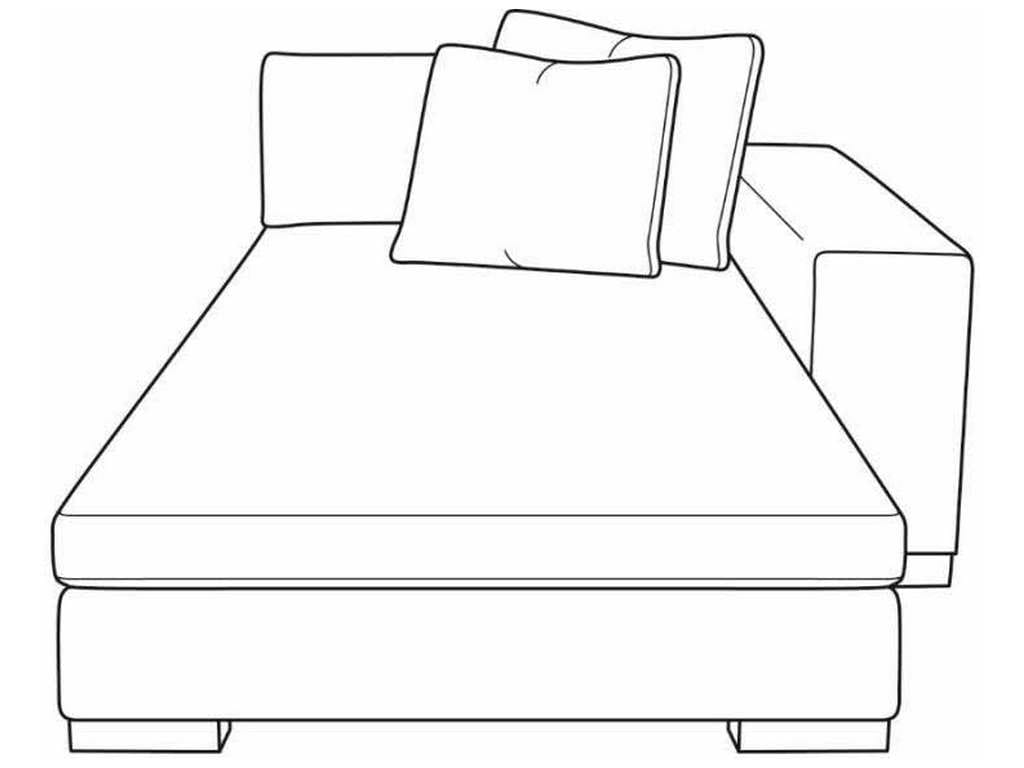 Century Furniture LTD7100-91X Great Room RAF Double Chaise