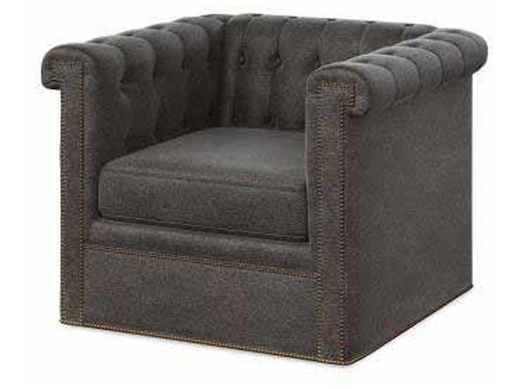 Century Furniture LTD7700-8 Modern Chesterfield Swivel Chair