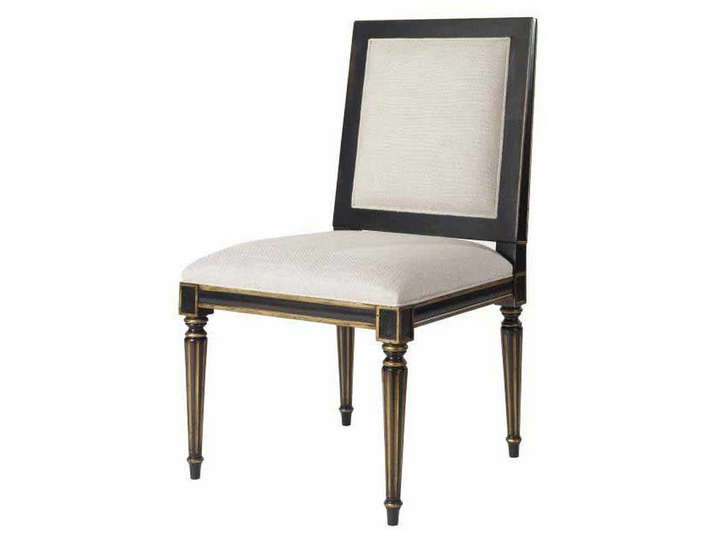 Century Furniture MN5364S Barrington Side Chair Black Gold