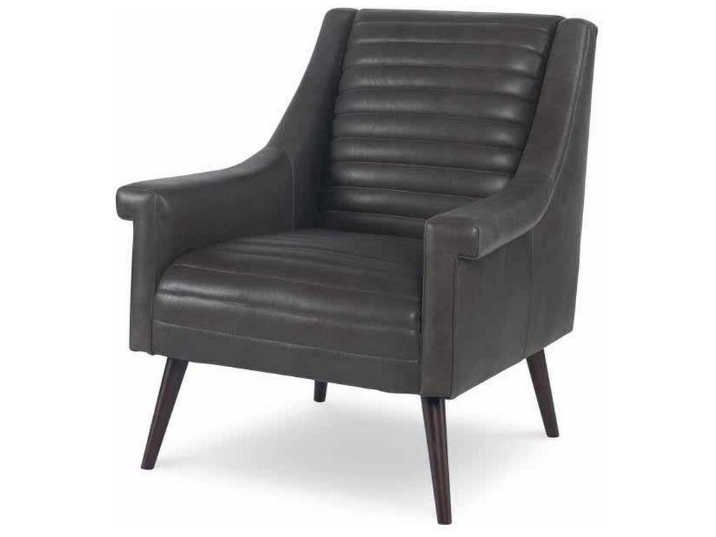 Century PLR-10201-COAL Leather Chair