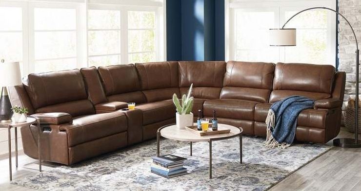 Club Level By Bassett 3729-MSECTU Parsons Club Level U Power Reclining Sectional