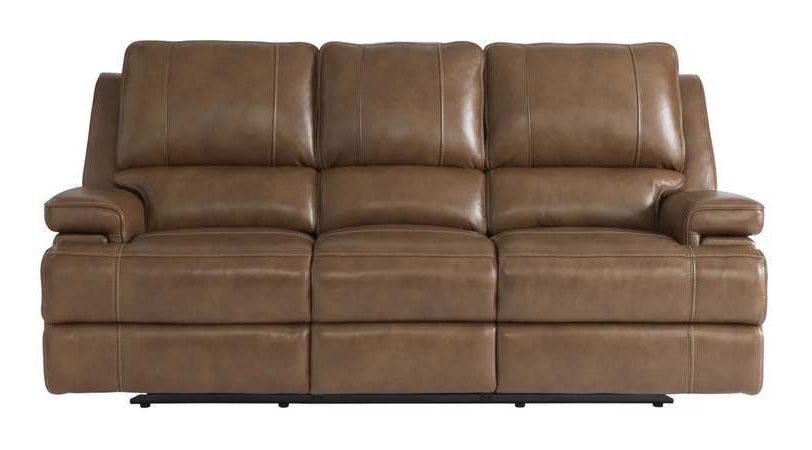 Club Level By Bassett 3729-P62U Parsons Double Reclining Sofa With Power