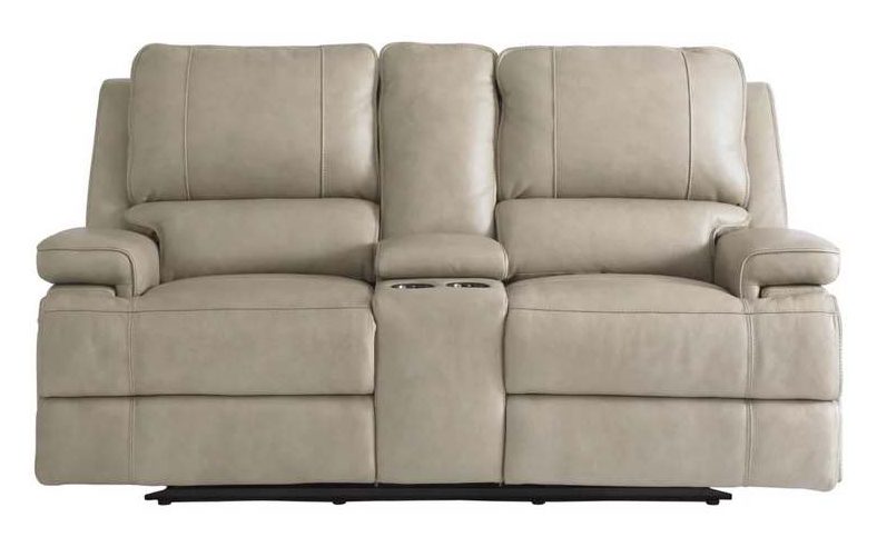 Club Level By Bassett 3729-PC42F Parsons Double Reclining Console Loveseat