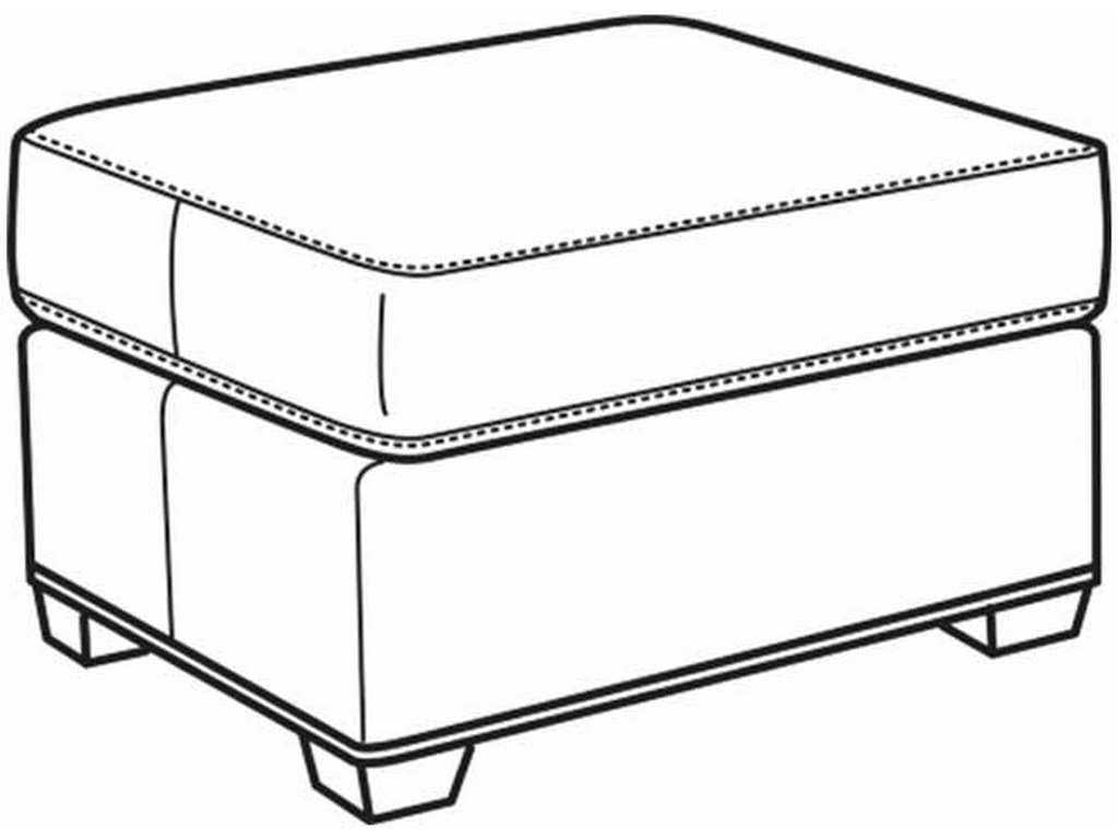 CR Laine L2250-07  Sherwin Leather Ottoman