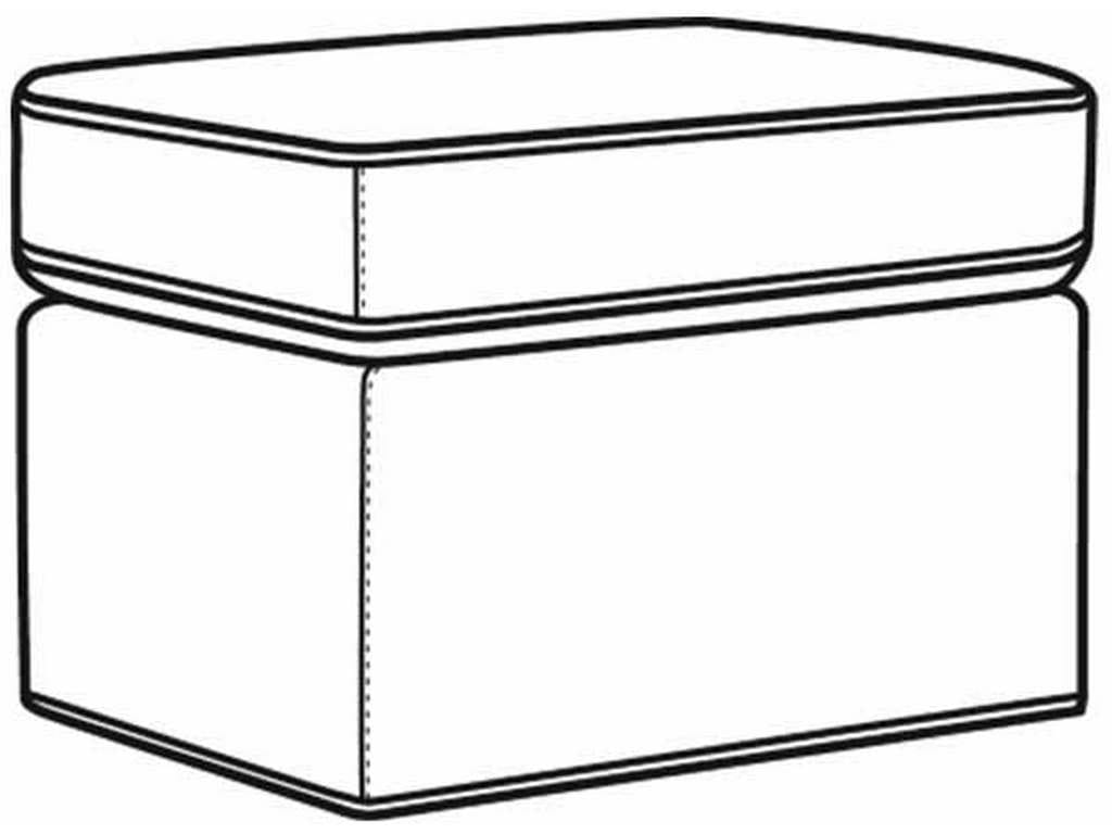 CR Laine L2446-07 Chance Leather Ottoman CR Laine L2446-07 Chance Leather Ottoman