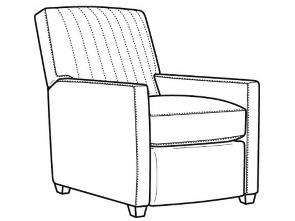 CR Laine 1775-05CHMR  Malcom Manual Chnl Bk Recliner