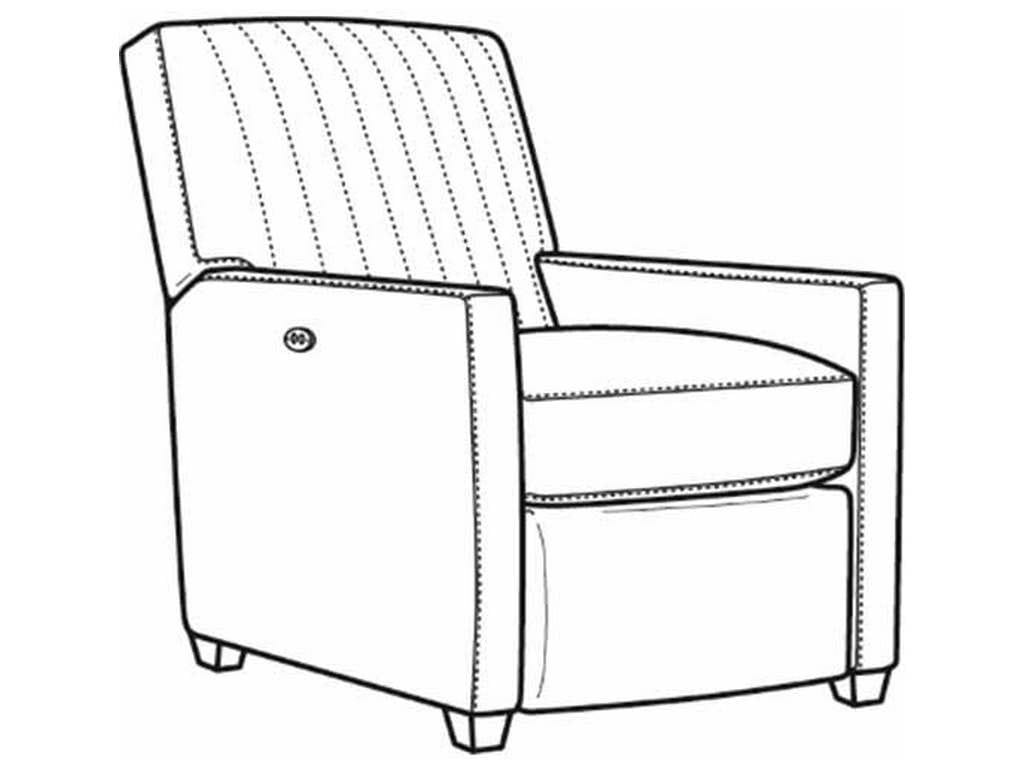 CR Laine 1775-05CHPR  Malcom Power Chnl Bk Recliner